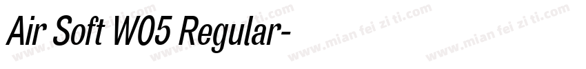Air Soft W05 Regular字体转换